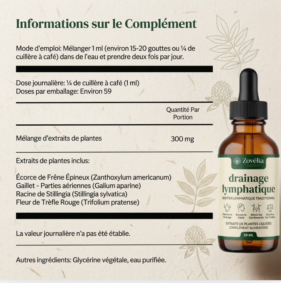 Gouttes De Drainage Lymphatique